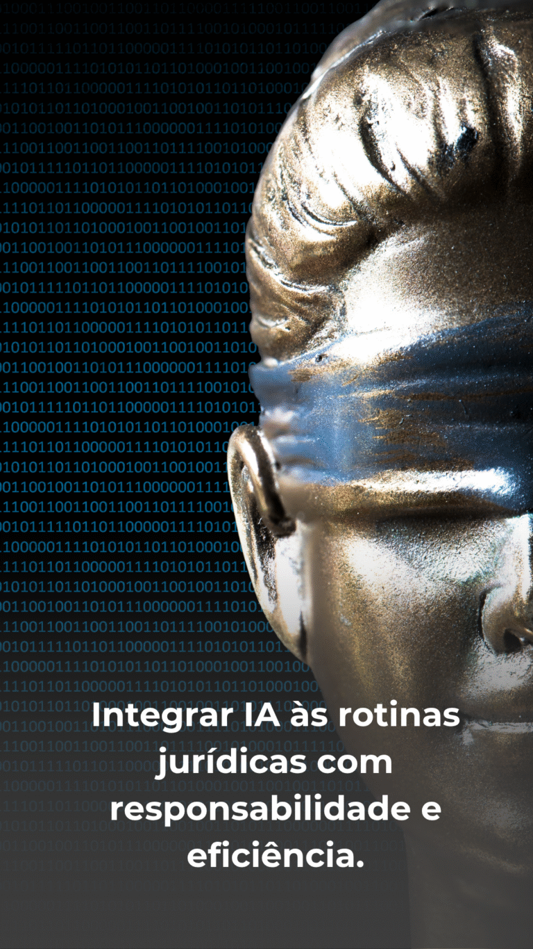 Rosto da justiça com fundo digital